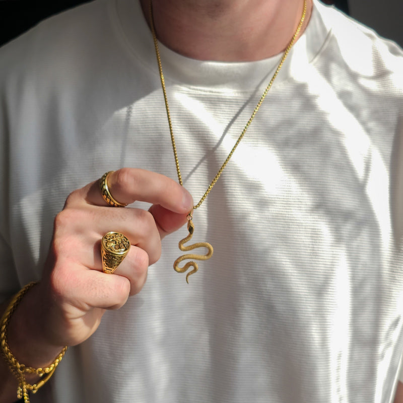 Snake Pendant (Gold)