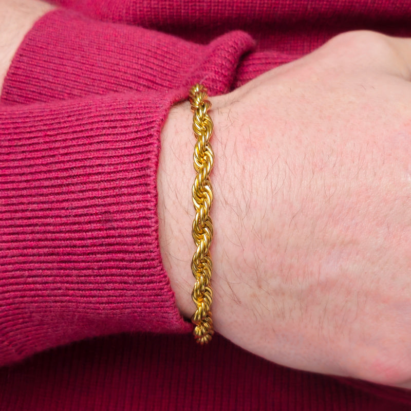 Rope Bracelet (Gold) 4mm