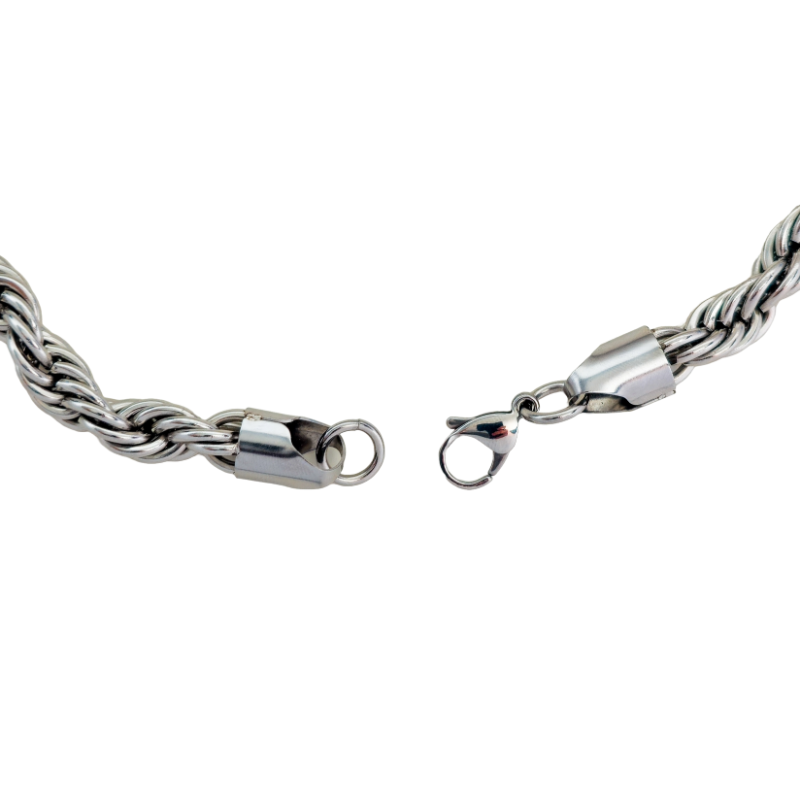 Rope Chain Necklace (8mm) - Sterling Silver