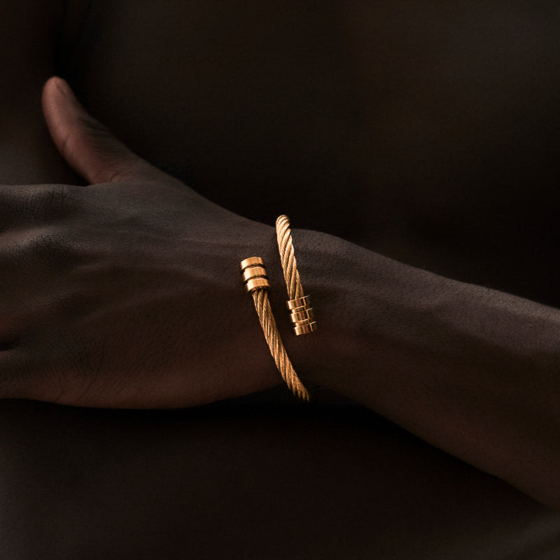 Gents Gold Bracelet - 18K Gold Plated