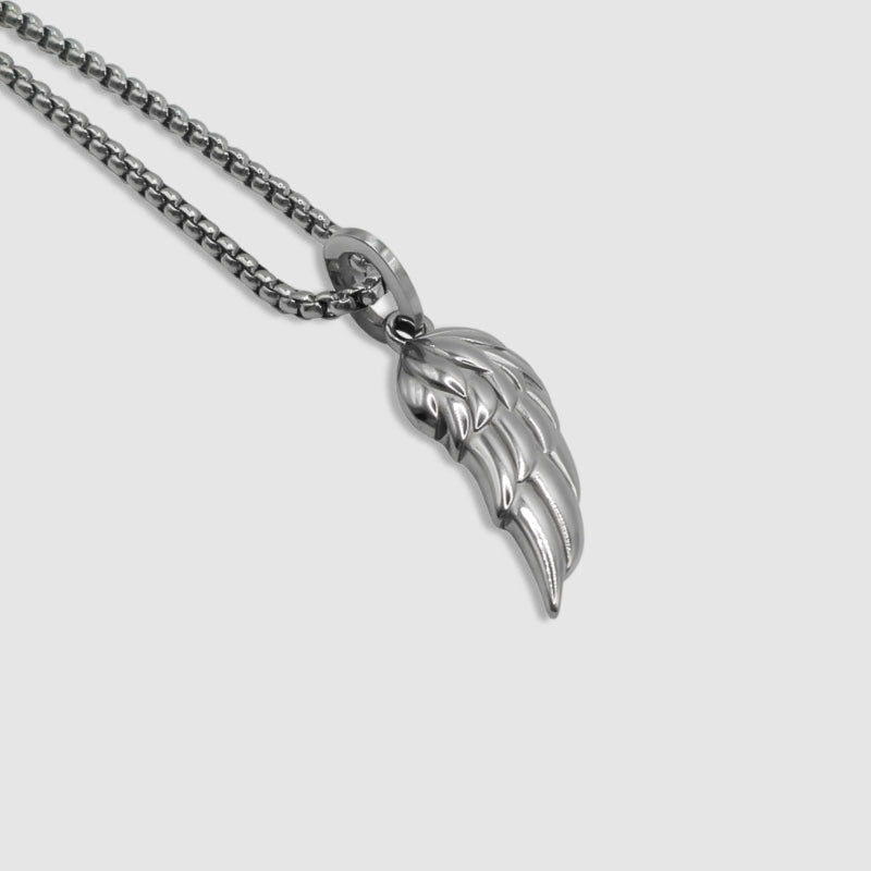 Sterling Silver Angel Wings Pendant Necklace