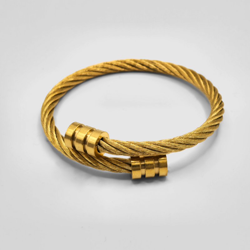 Gents Gold Bracelet - 18K Gold Plated