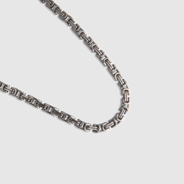 Byzantine Chain (8mm) - 925 Sterling Silver