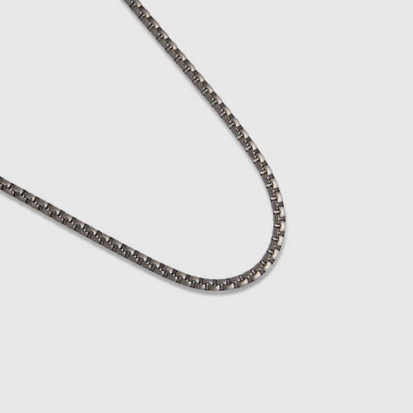 Mens Round Box Chain 6mm - 925 Sterling Silver