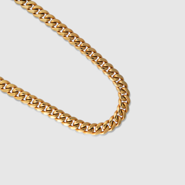 Cuban Link Chain 13mm - 18k Gold Plate