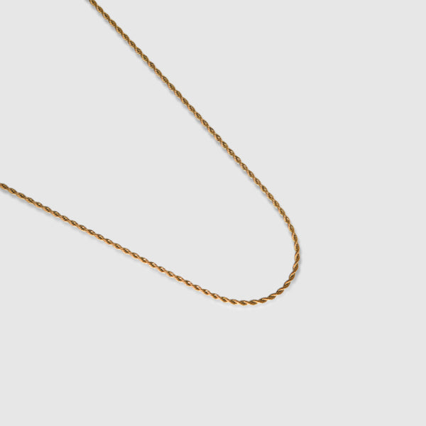 Rope Chain Gold 3mm - (New) For Men