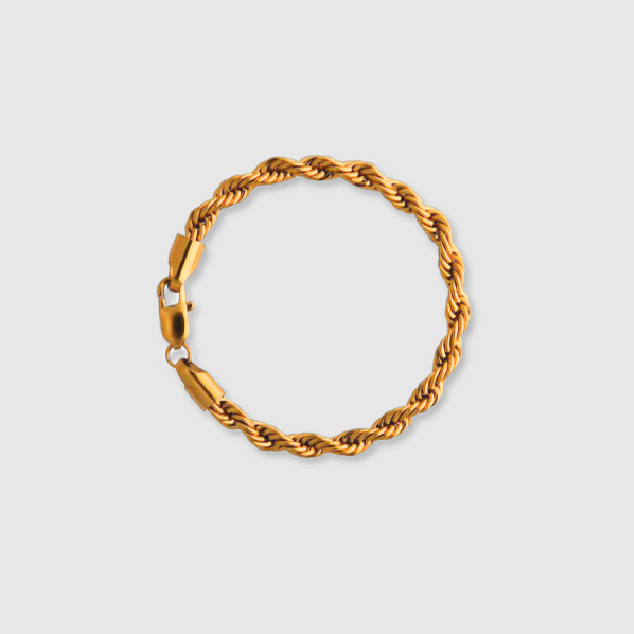 Rope Bracelet (Gold) 4mm