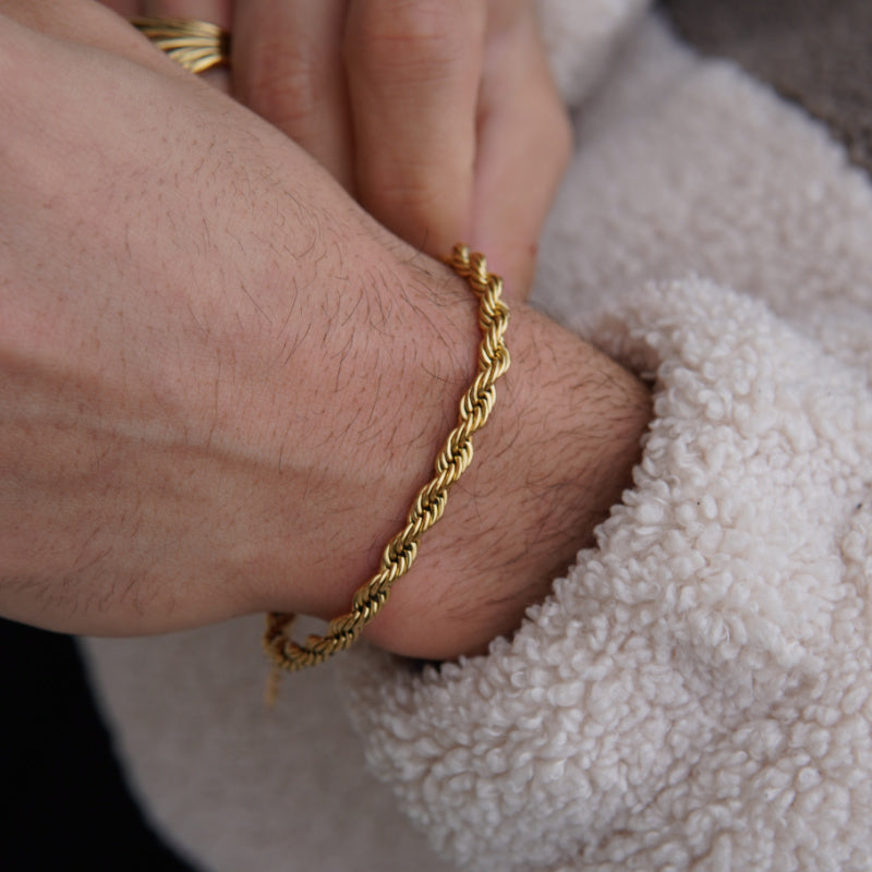 Rope Bracelet (Gold) 4mm