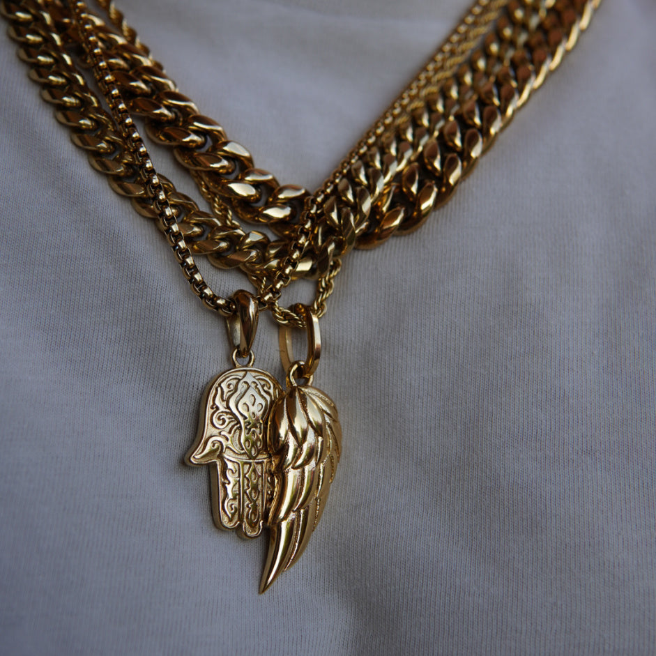 Gold Angel Wing Necklace