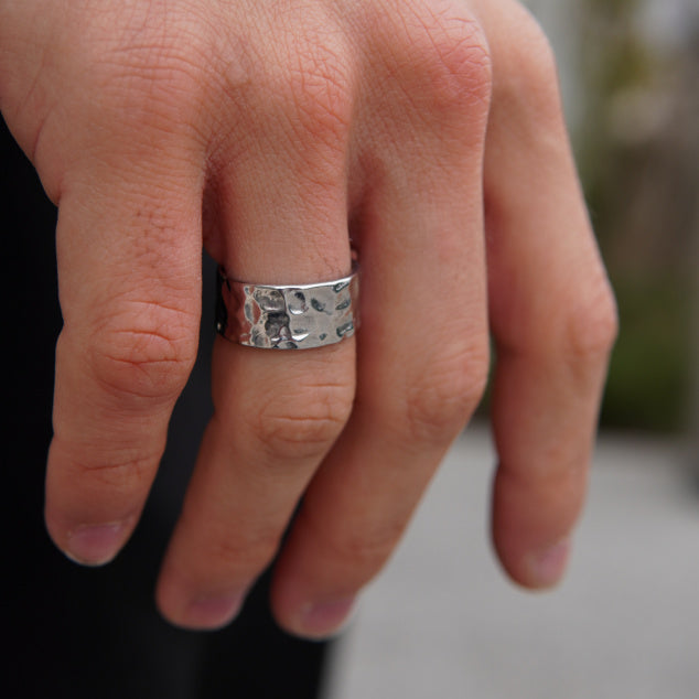 Hammered Silver Ring