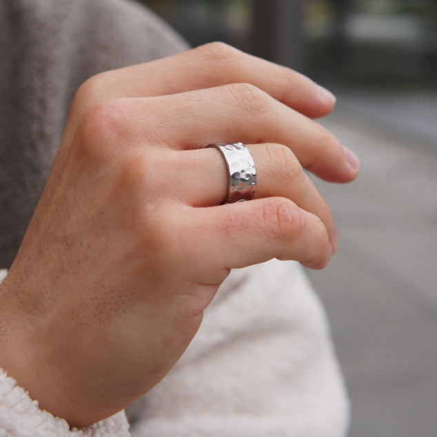 Hammered Silver Ring