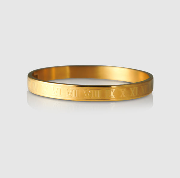 Roman Numeral Bracelet - Gold Plated