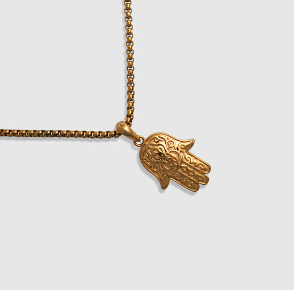 Hamsa Necklace Gold