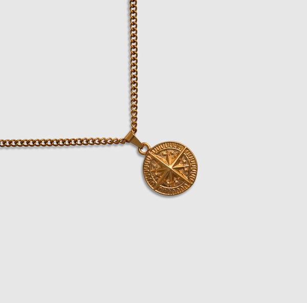 Compass Necklace - Gold Pendants for men