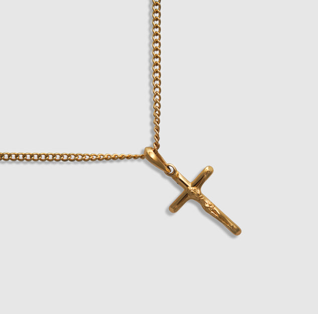 14k Gold Cross Necklace