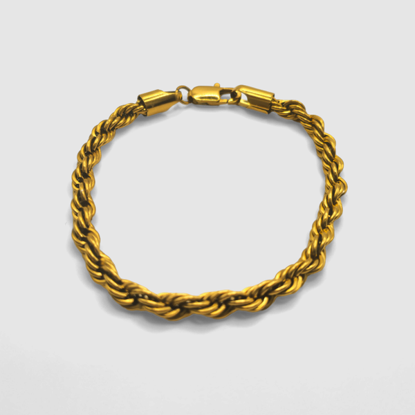 rope bracelet gold