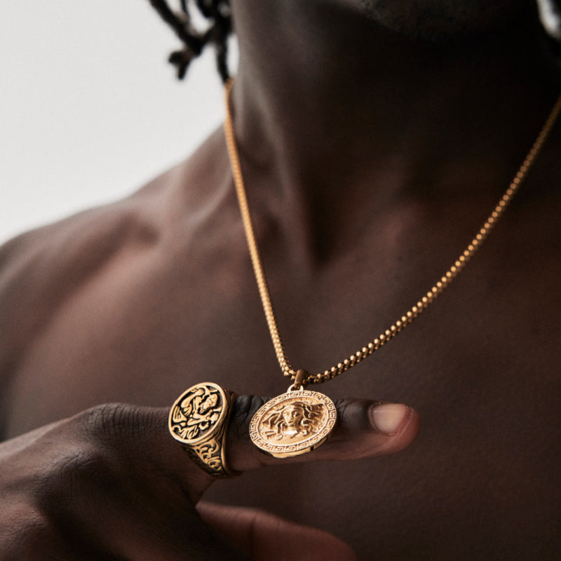 Medusa Necklace - Real Gold Jewelry