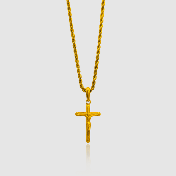 Gold Chain Cross Pendant