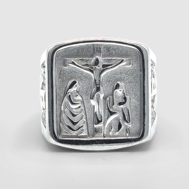 Catholic Silver Ring